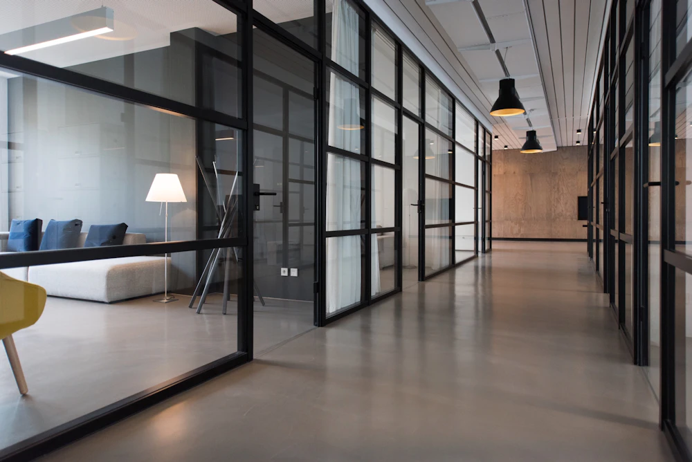 Bright, considered workspace with an open table and natural light